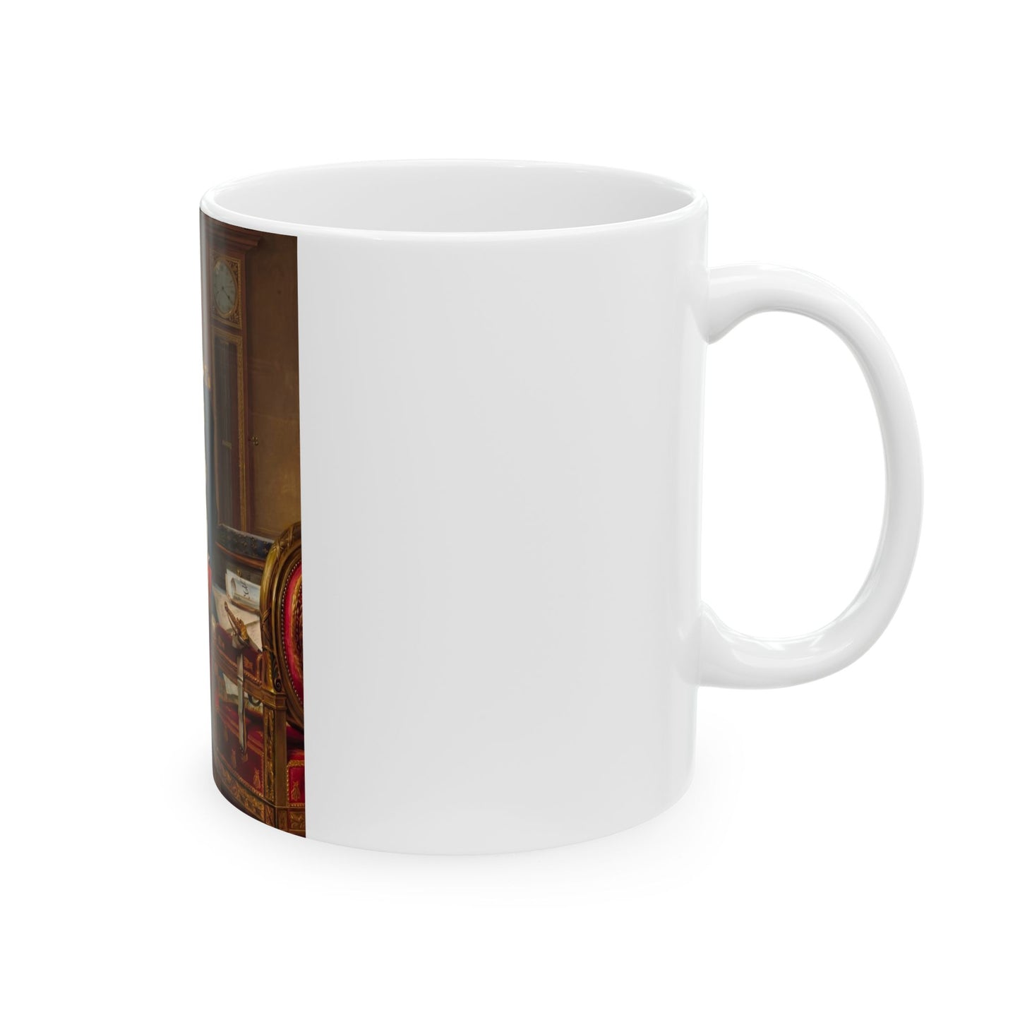 Haustier-Tasse Napoleon - personalisiertes Hundeportrait, Seitenansicht