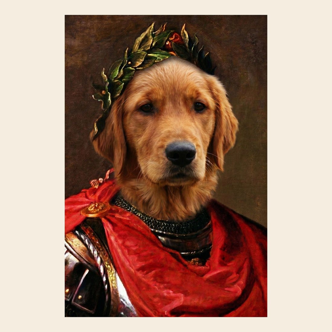 Hundeportrait König - das fertige Motiv nach deinem Foto