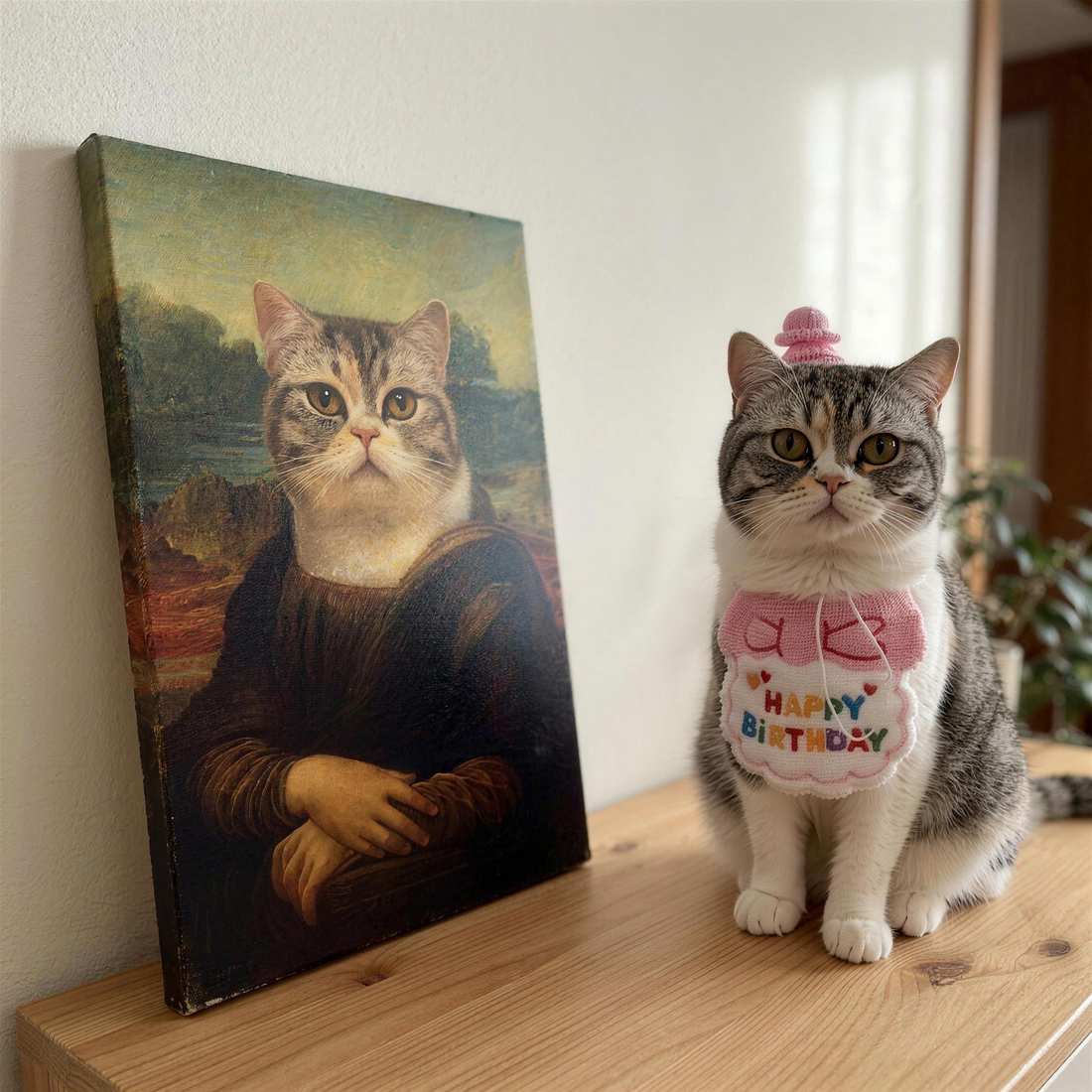 Digitales Haustierportrait Mona Lisa - nach deinem Foto