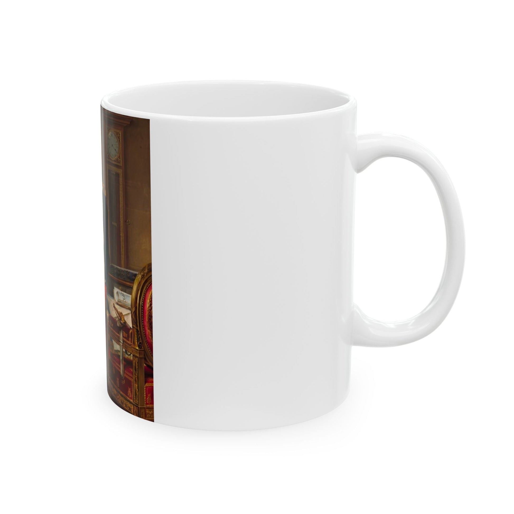 Haustier-Tasse Napoleon - personalisiertes Hundeportrait, Seitenansicht